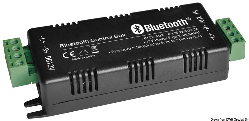Osculati Amplificatore Bluetooth 2 Canali 12V 2x30W per Imbarcazioni