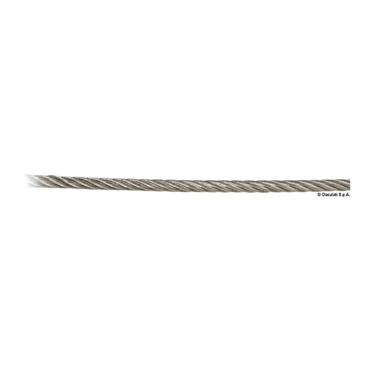Cable de acero inoxidable Osculati AISI 316 de 133 hilos 03.172.10