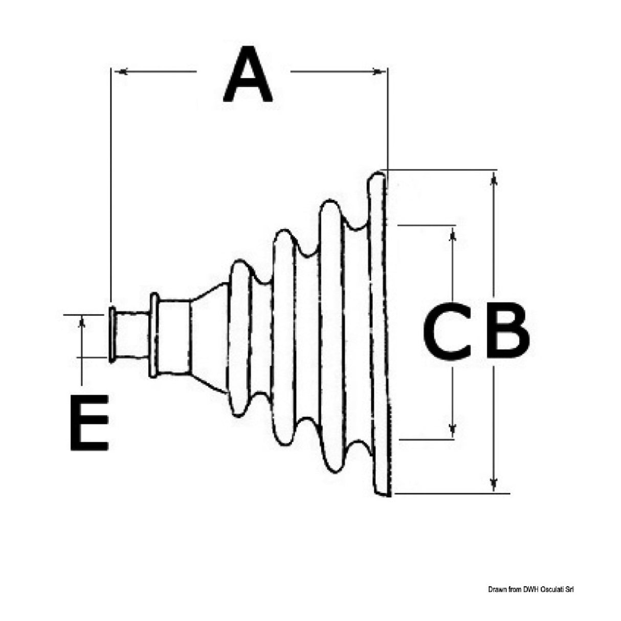 Osculati Soffietto passacavo apribile 03.415.01