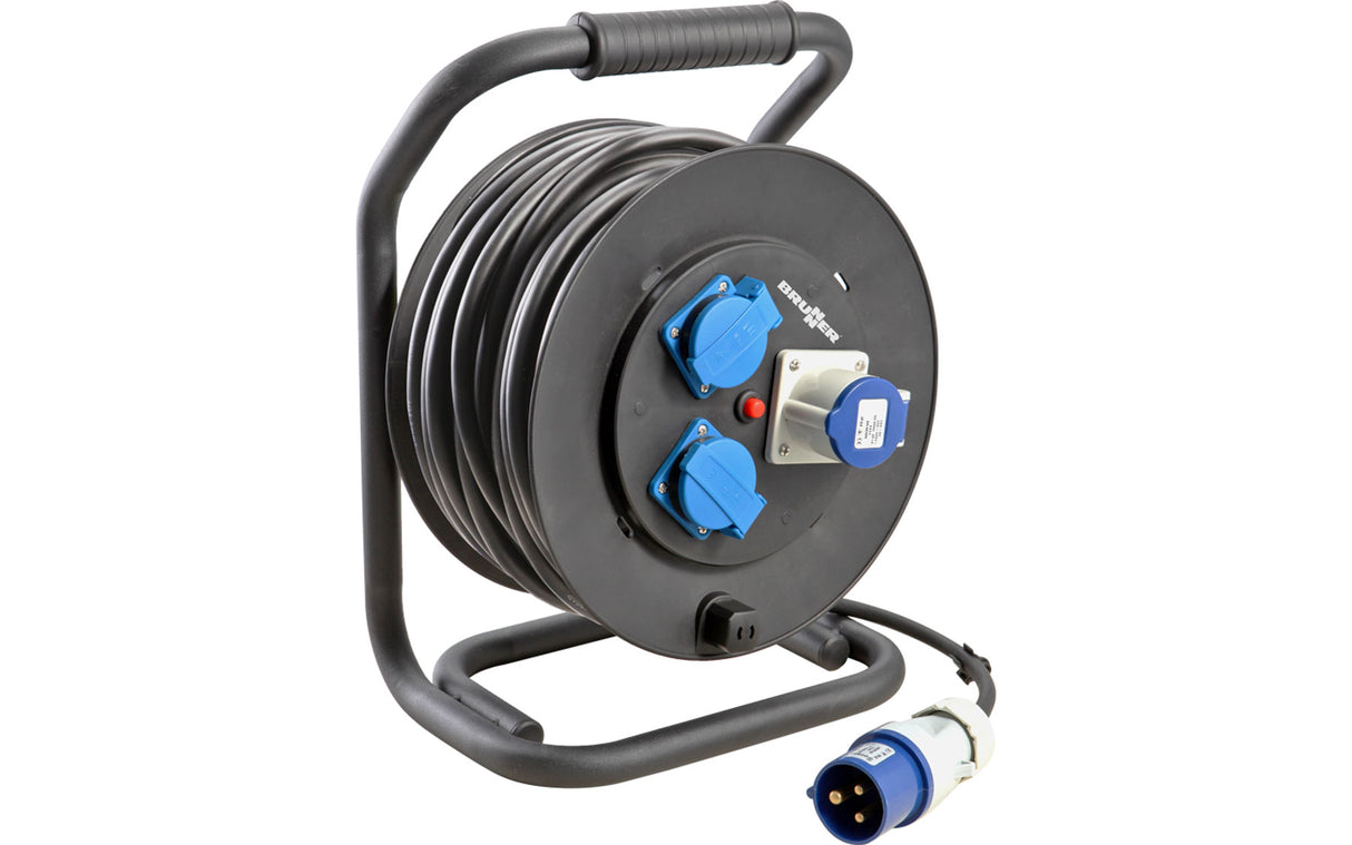 Carrete de cable de goma Brunner Drummer de 25 m / 3 x 2,5 mm