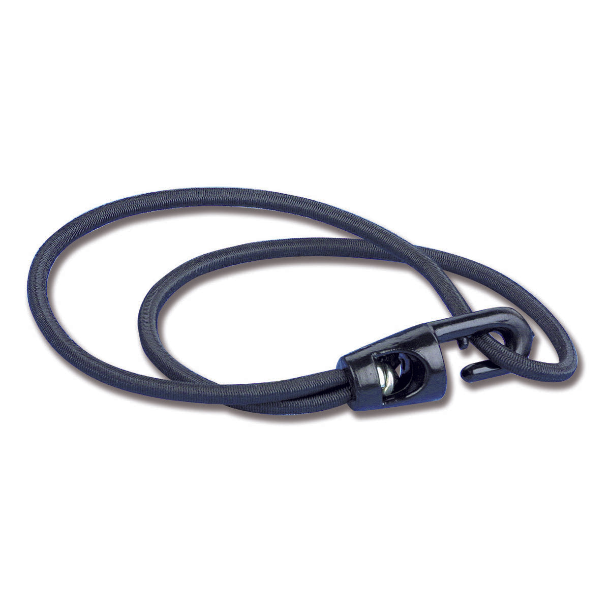 Trem Elastische Segel- und Ruderclips, Standarddurchmesser 4 mm, 28 cm, Schwarz, 4 Stück