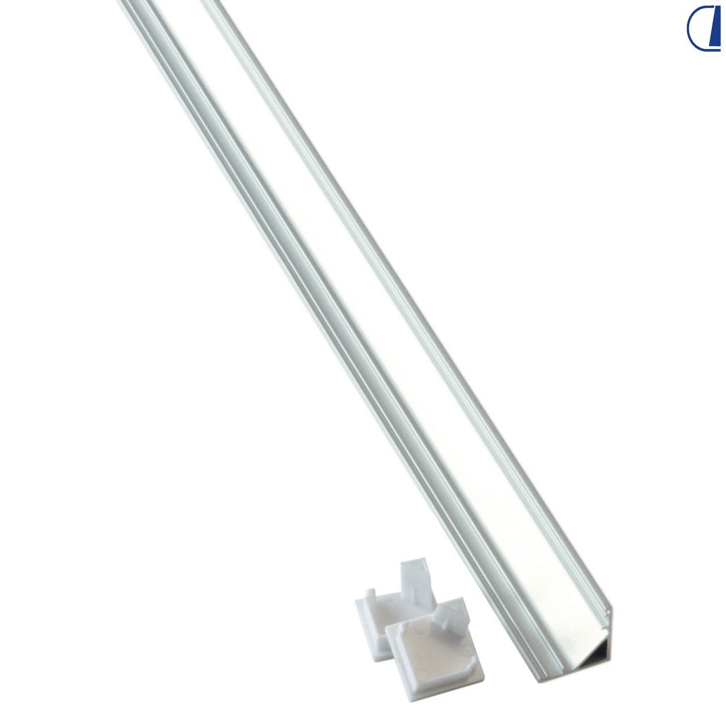 Profilo in alluminio 45° per tubo flessibile 200 NFA6D e 200 NFA4.5D – 101 cm