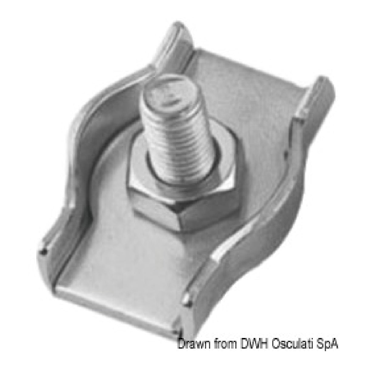 Osculati Morsetto in acciaio inox semplici 04.513.02