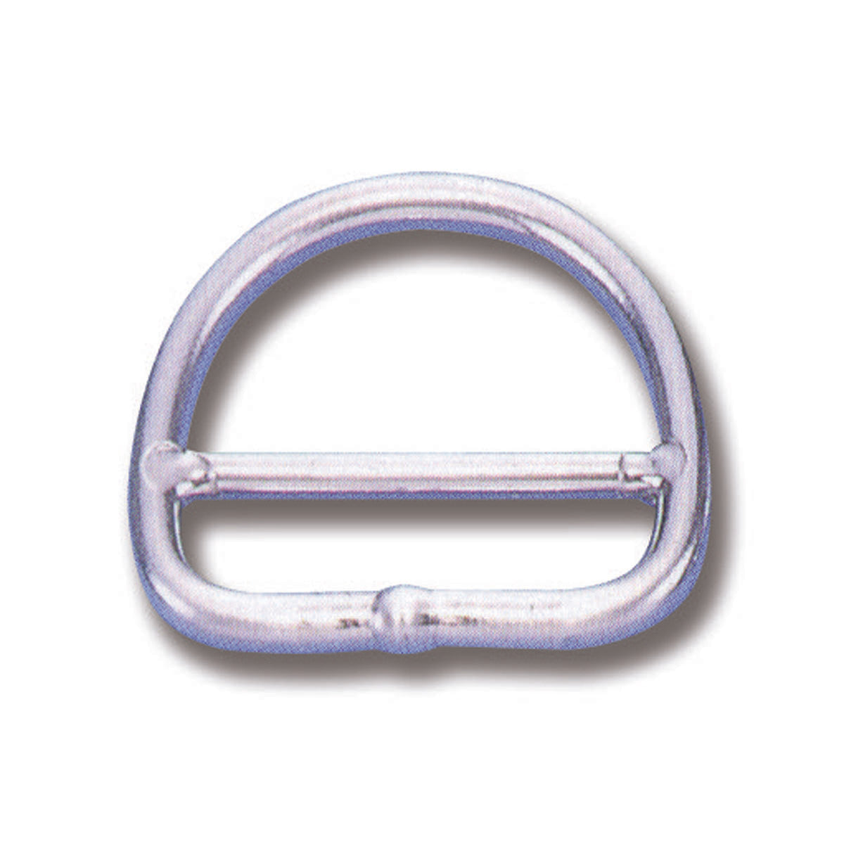 Trem Triangoli Edelstahlringe, Drahtdurchmesser 8 mm, 50 x 60 mm, Halbmond mit Öse