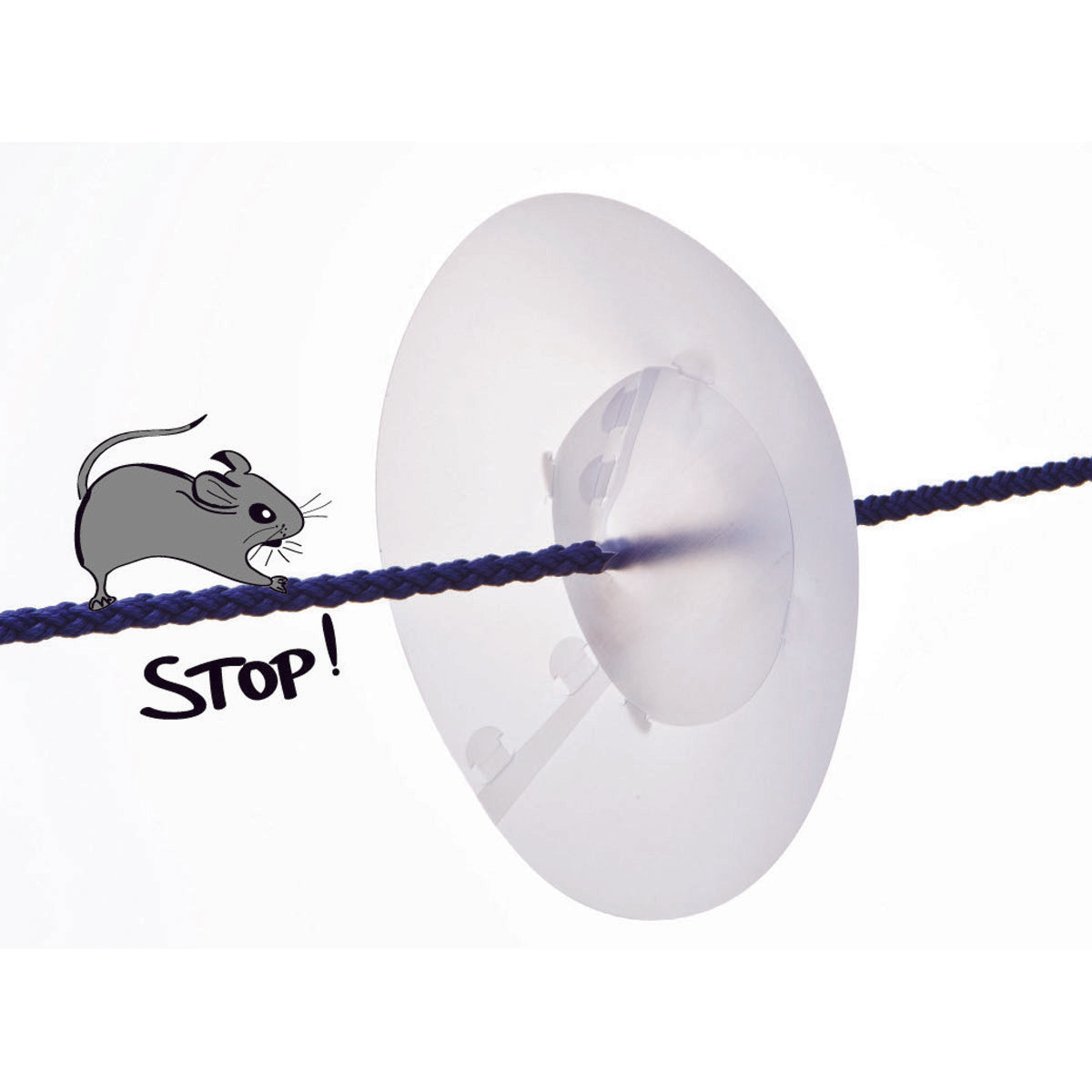 Trem-Rattenschutzvorrichtung zur Verhinderung der Anwesenheit von Mäusen an Bord d. mm 180