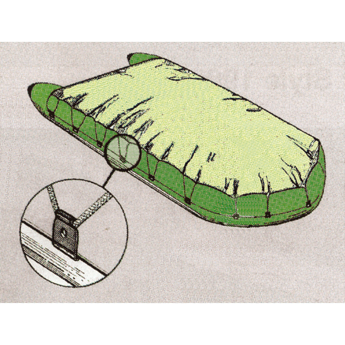 Gancho Trem para cubierta de barco mm 38x40 mm 38x40 Diámetro de cuerda 8 mm 50 uds