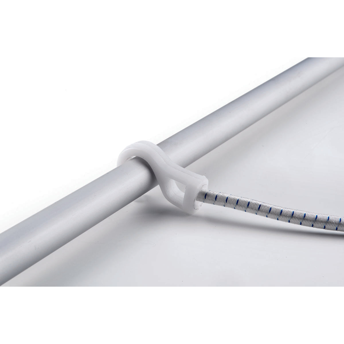 Trem Nylon hook for 20mm and 25mm diameter tubes, suitable for 8mm diameter elastic cord