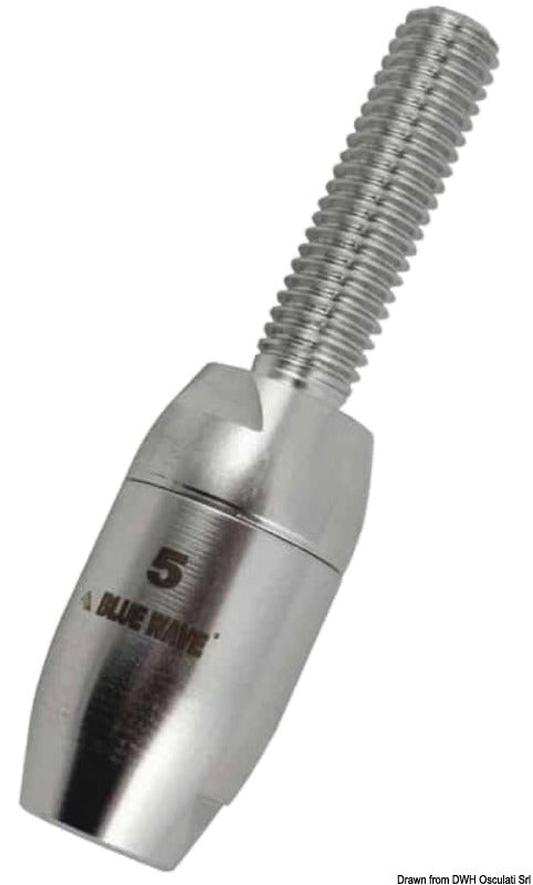 Osculati Terminale filettato per draglie tessile diametro 4 mm 05.230.03