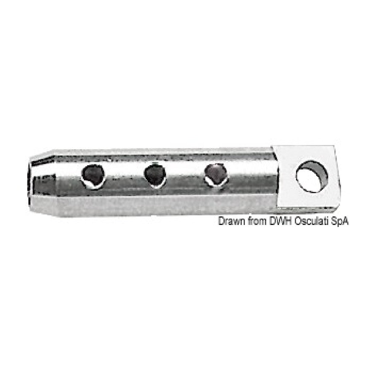 Osculati Terminale per draglie in acciaio inox a occhio 05.662.06
