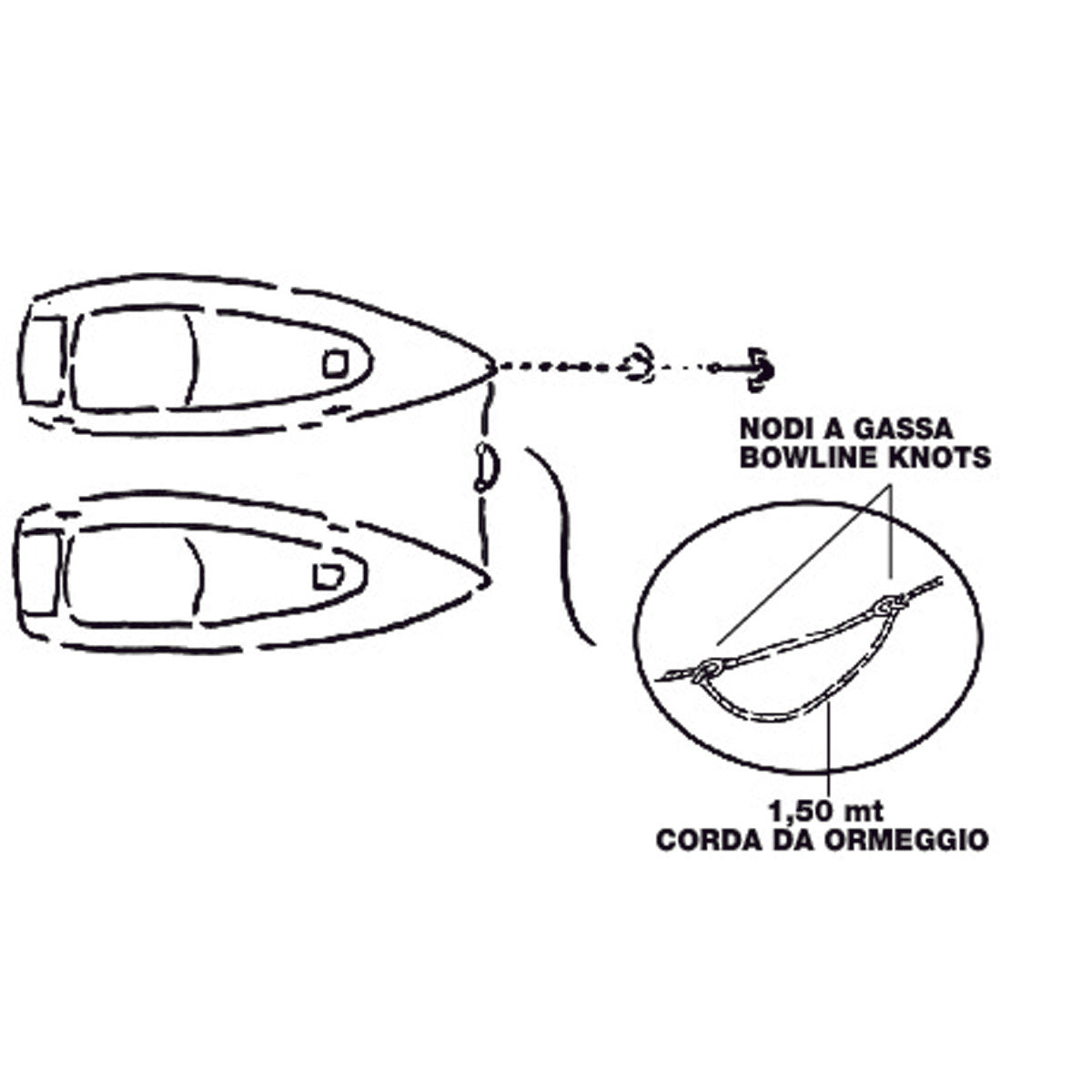 Trem Shock absorber for docking in harbour diameter 14 mm 1000 mm