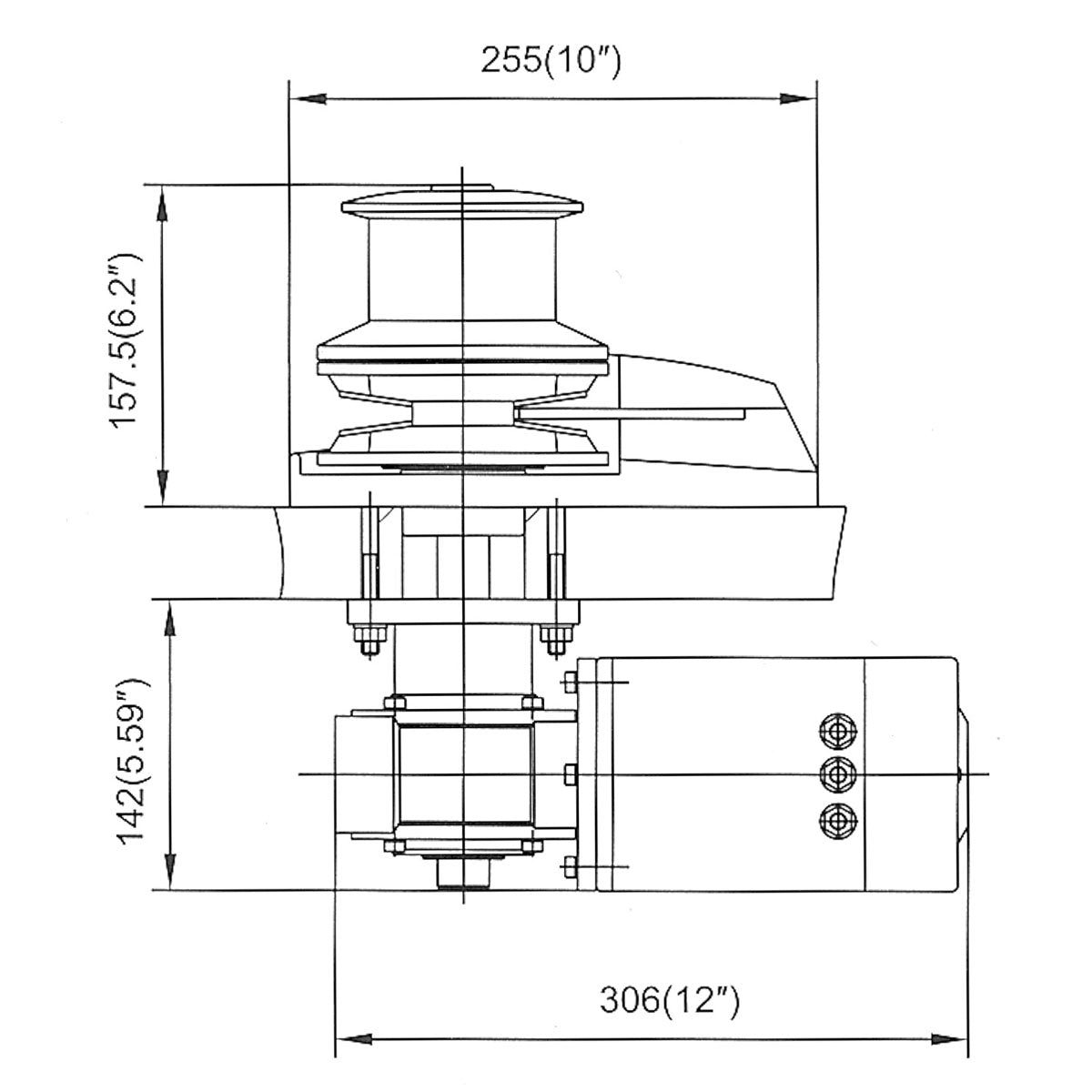 Trem Salpa ancora Aisi 316
