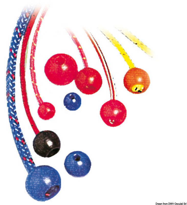 Osculati Stopfen aus Nylon, Lochdurchmesser 8 mm, schwarz, 10 Stück, 06.283.00NE