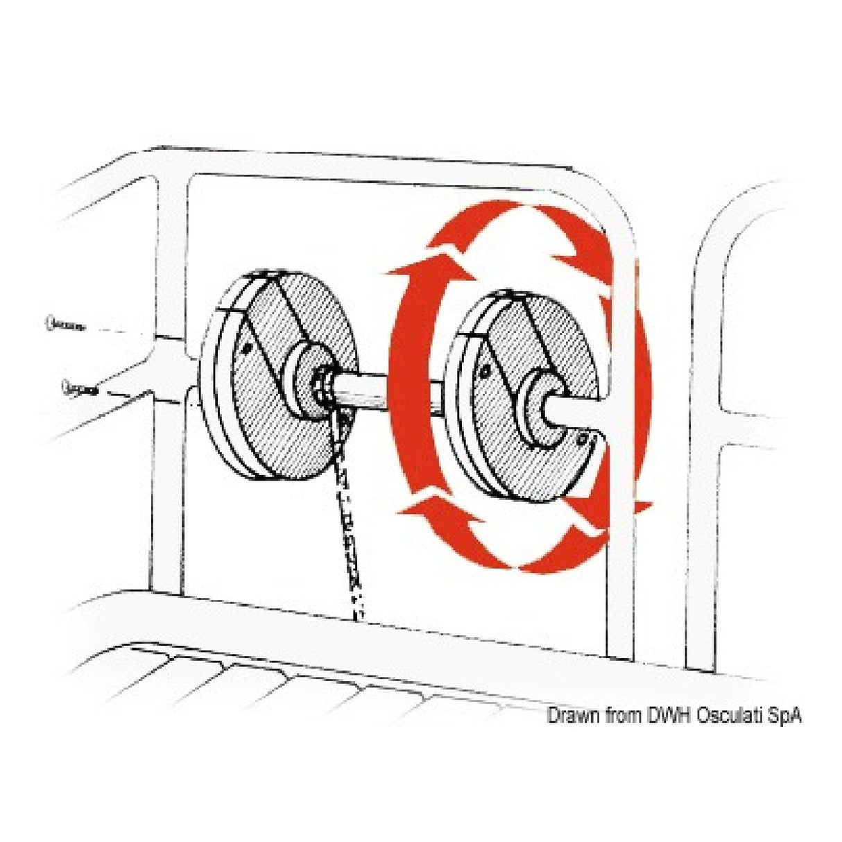 Osculati Rope Reel Drum 06.311.73