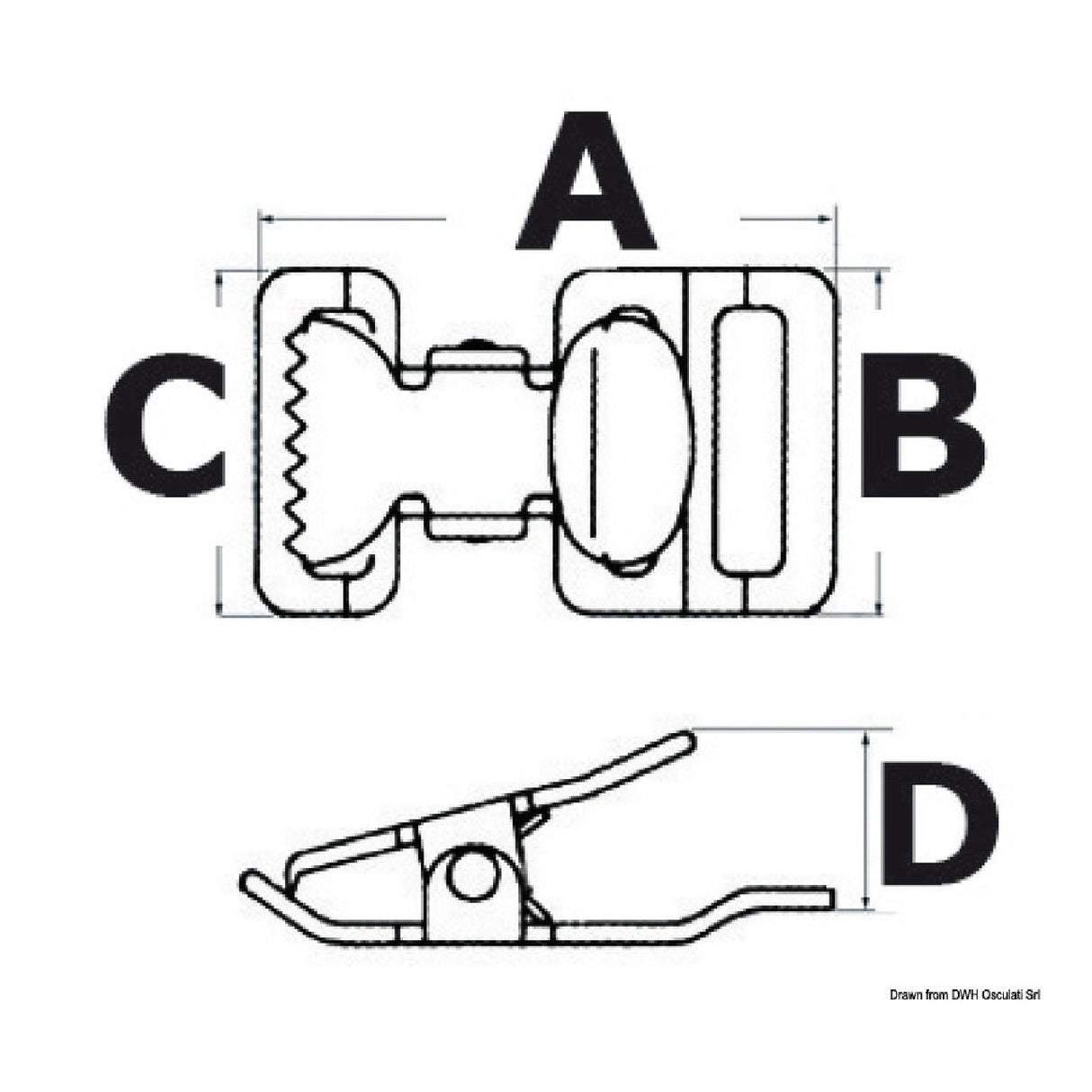 Osculati Nastro-tensore in acciaio inox 06.441.36
