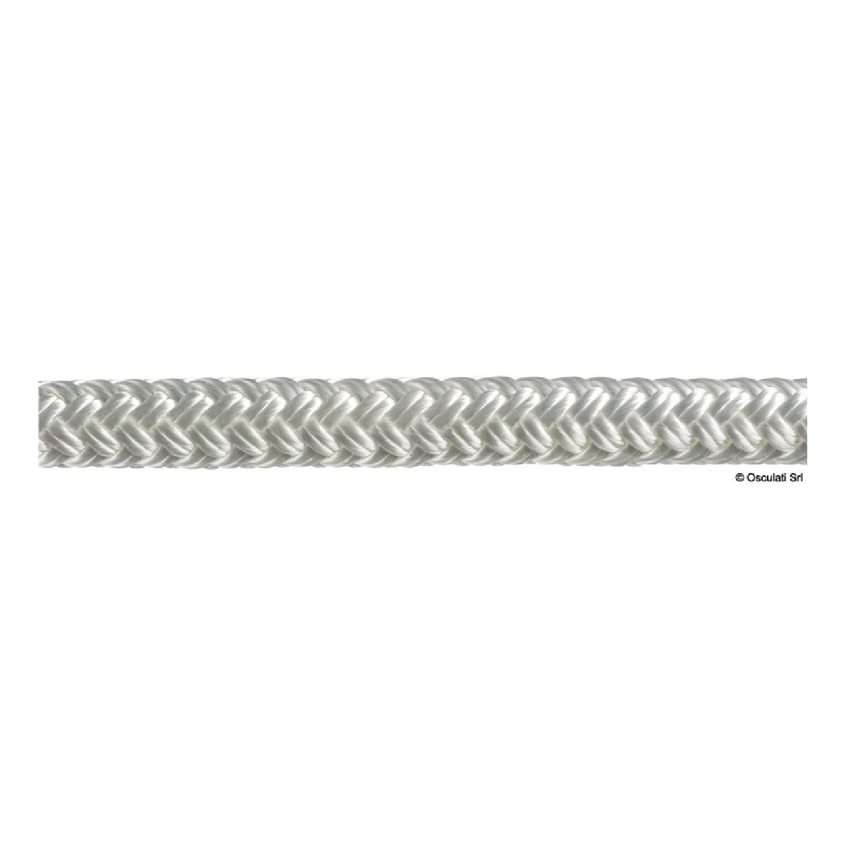 Osculati Doppia treccia 16/24 fusi da diametro 5-16 mm/18-24 mm poliestere Bianca 06.467.05