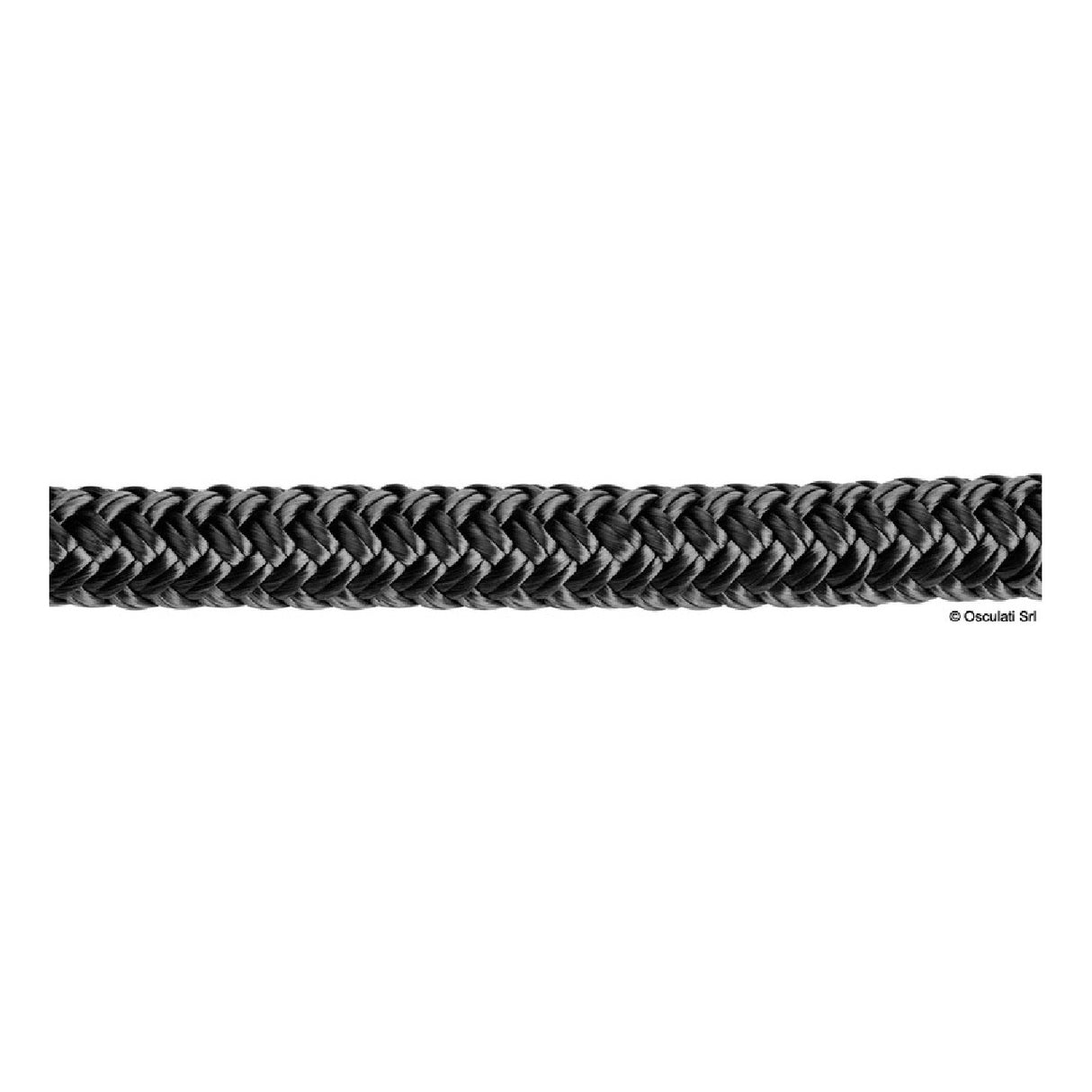 Osculati Doble trenza 16/24 husos con diámetro 5-16 mm/18-24 mm poliéster negro 06.469.05