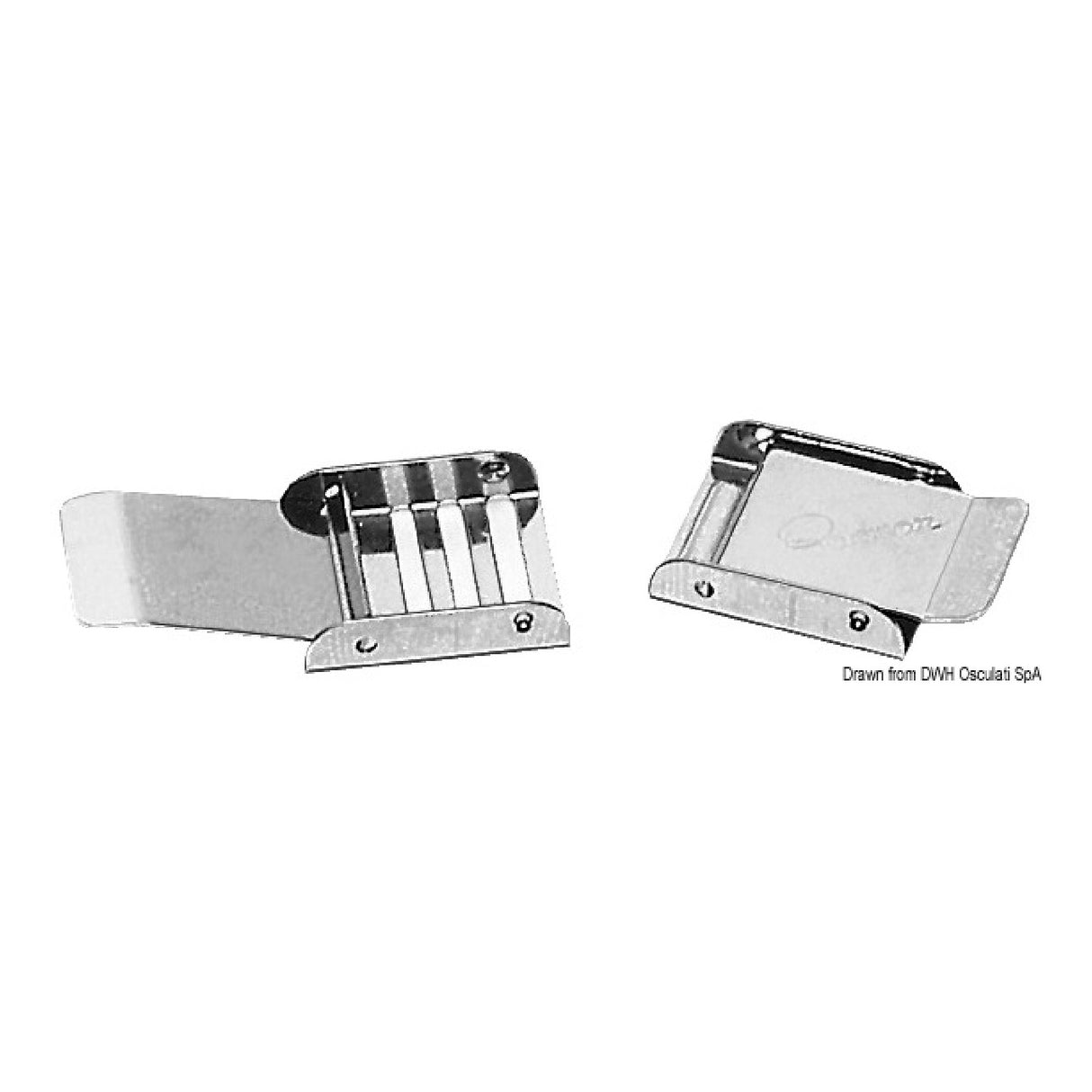 Hebilla ajustable de acero inoxidable Osculati 06.702.40