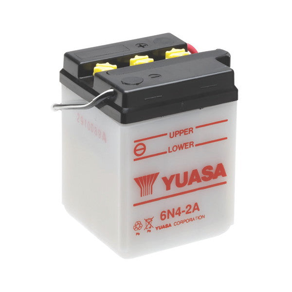 YUASA 6N4-2A-4 6V/4Ah Motorradbatterie (ohne Säure)