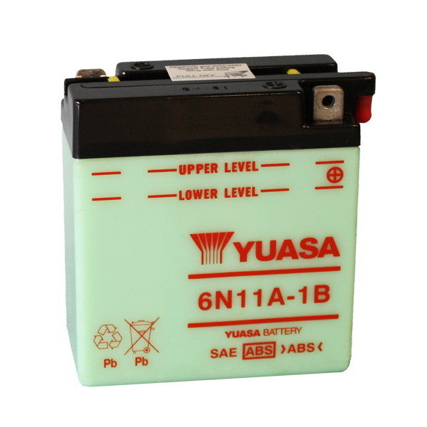 YUASA 6N11A-1B 6V/11Ah Motorradbatterie (ohne Säure)