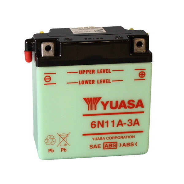 YUASA 6N11A-3A 6V/11Ah Motorradbatterie (ohne Säure)