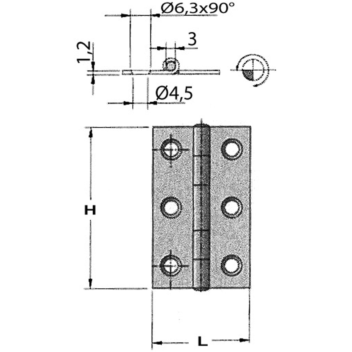 Trem Stainless Steel Hinge