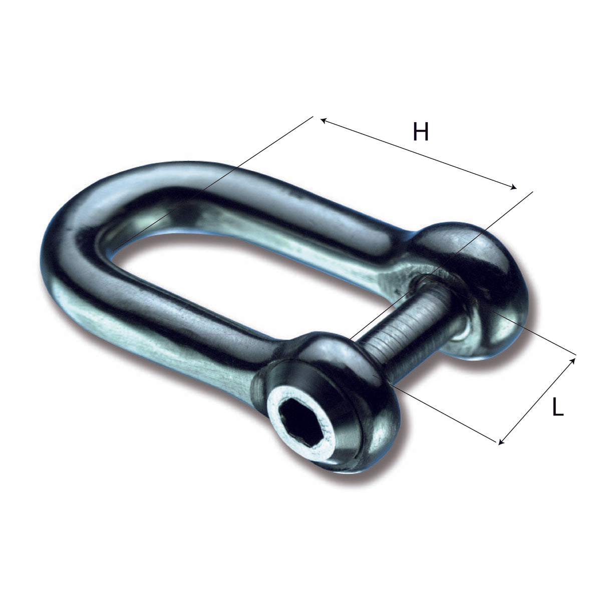 Trem Grillo mit versenktem Stiftdurchmesser 12 mm - 5 Stück.