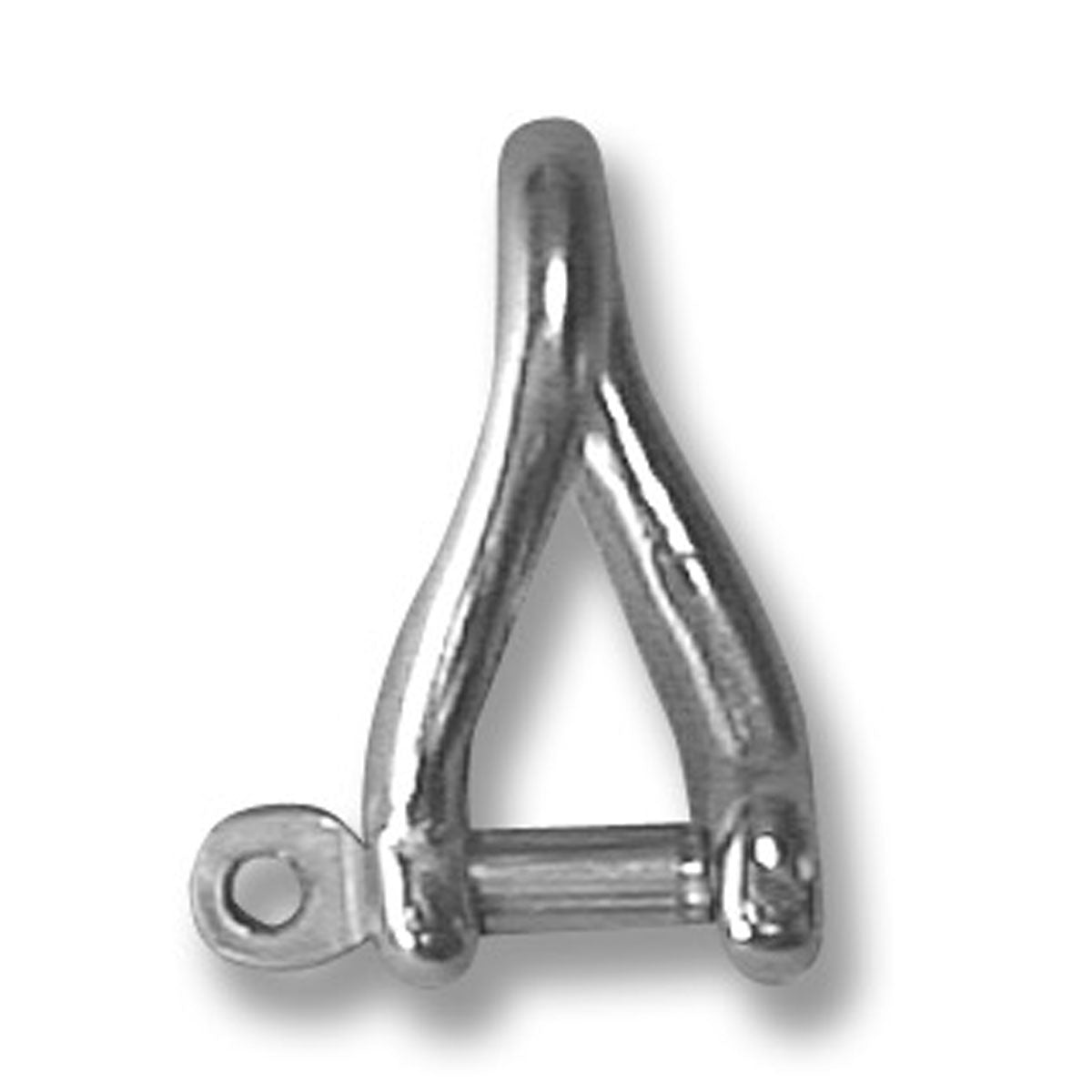 Trem Twisted shackle in AISI 316 stainless steel diameter 10 mm - 5 PC.