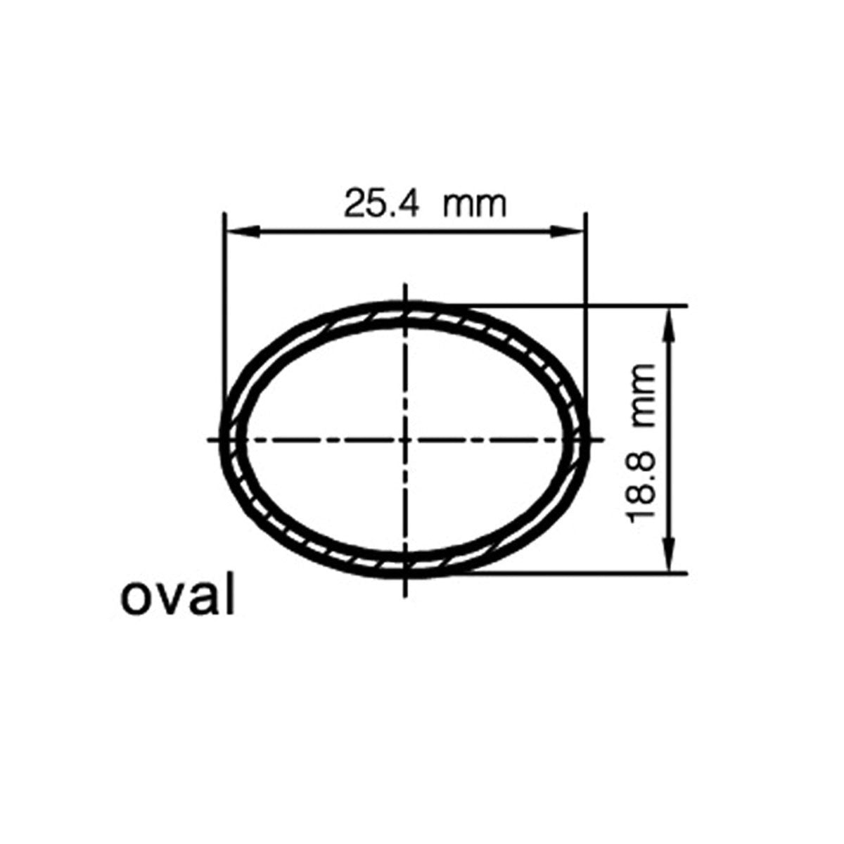 Trem-Handlauf aus ovalisiertem Rohr