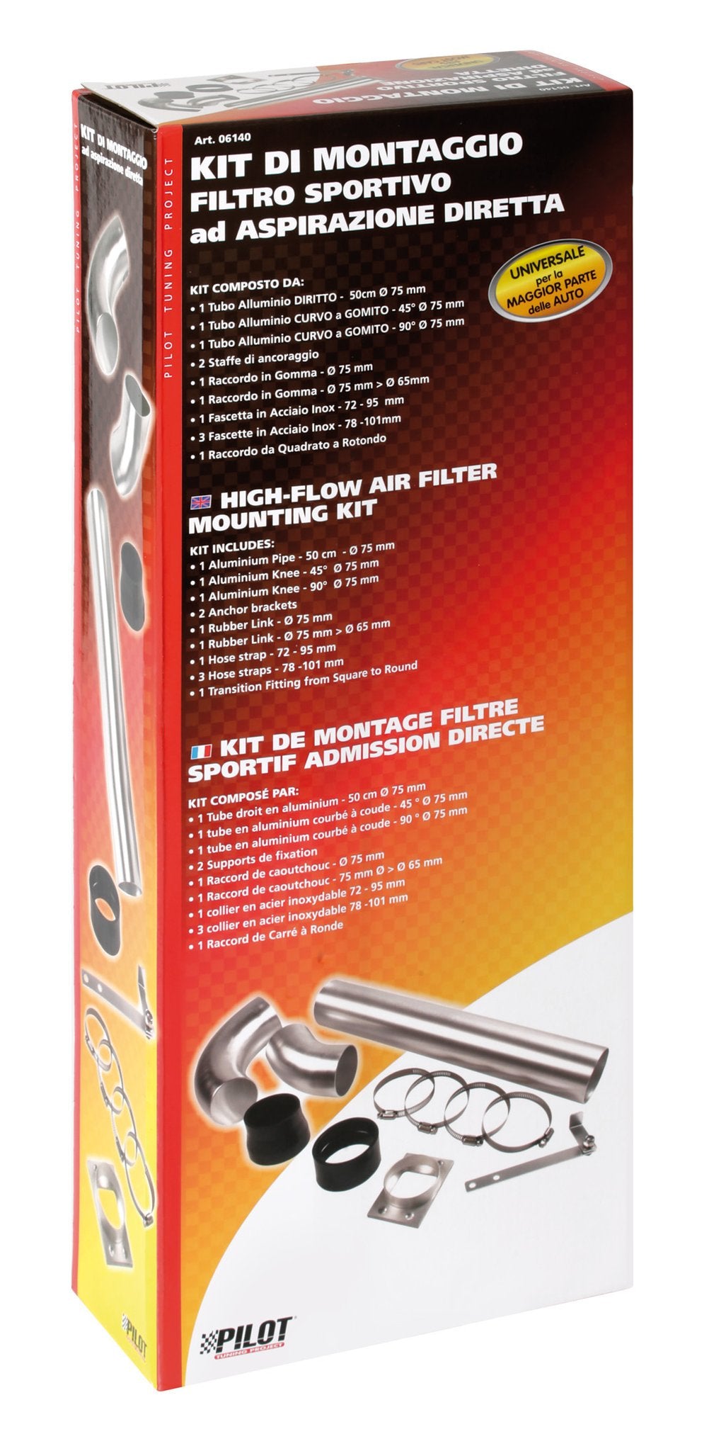 Pilot Kit di montaggio filtro sportivo ad aspirazione diretta