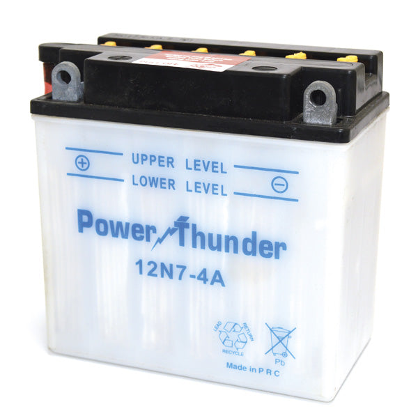 Batteria Moto Power Thunder 12N7-4A 12V/7Ah senza acido a corredo