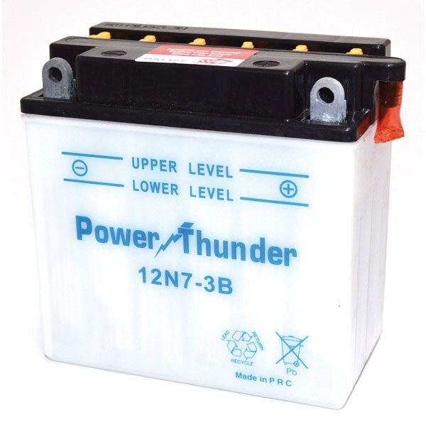 Batería para motocicleta Power Thunder 12N7-3B 12V/8Ah sin ácido incluido