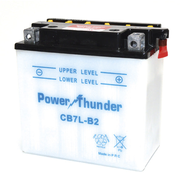 Batteria Moto Power Thunder YB7L-B2 12V/8Ah senza acido a corredo