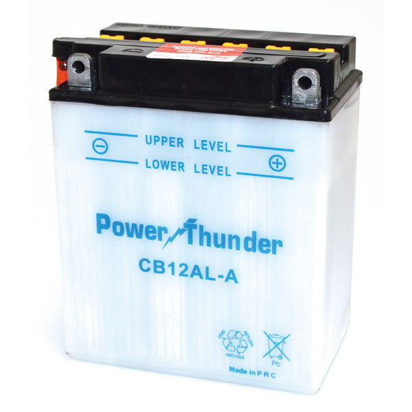 Batteria Moto Power Thunder YB12Al-A 12V/12Ah senza acido a corredo