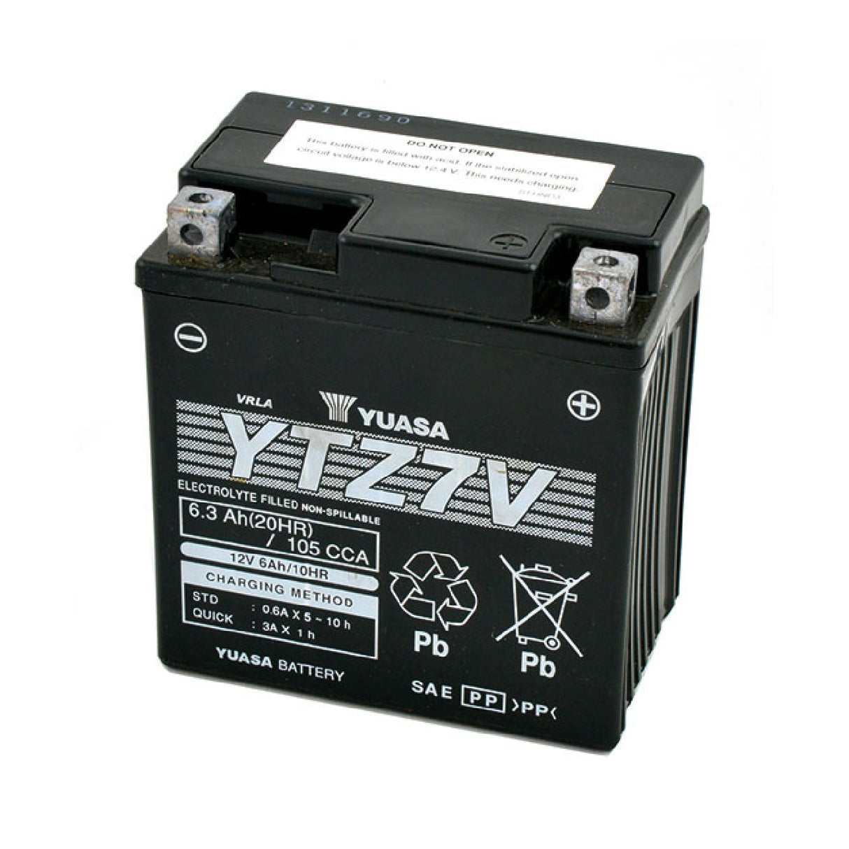 Batería precargada sellada para motocicleta Yuasa YTZ7V