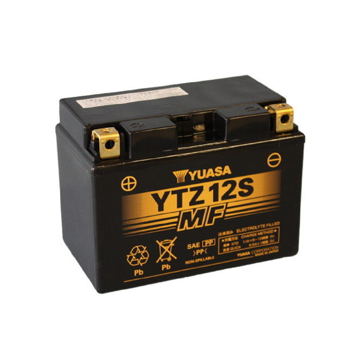 Batería precargada sellada para motocicleta Yuasa YTZ12S