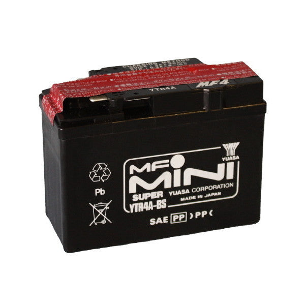Batteria Moto YUASA YTR4A-BS (Sigillata Con Acido A Corredo) 12V/2,3Ah