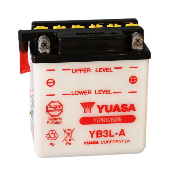 Batteria Moto YUASA YB3L-A 12V/3Ah senza acido a corredo