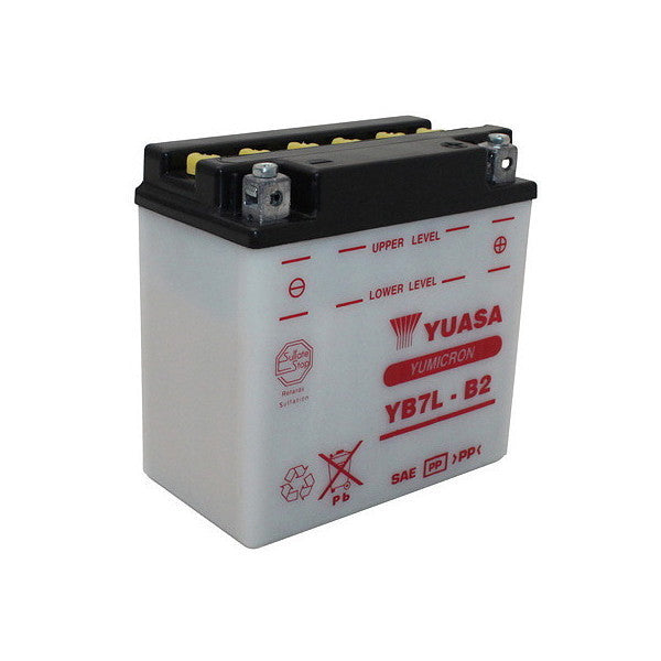 Batteria Moto YUASA YB7L-B2 12V/8Ah senza acido a corredo