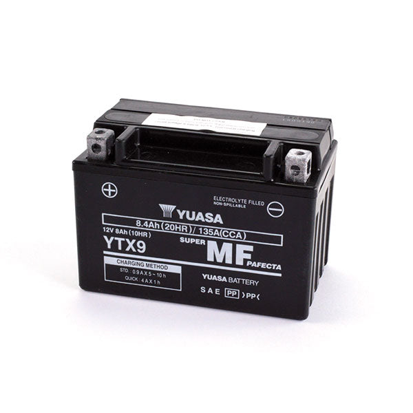 Batteria Moto YUASA YTX9 (Sigillata Attivata - Factory Sealed) 12V/8Ah
