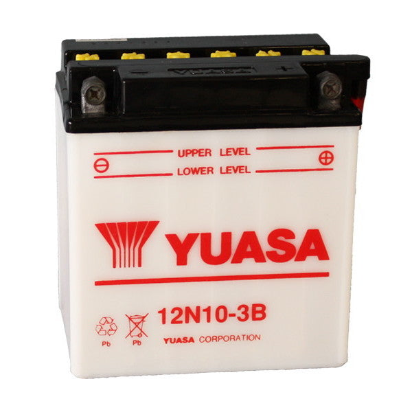 YUASA 12N10-3B 12V/10Ah Motorradbatterie (ohne Säure)