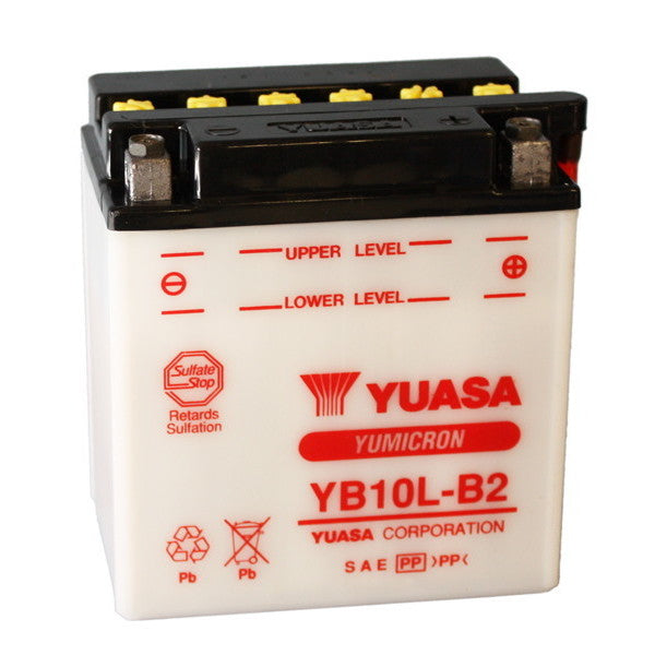 Batería de motocicleta YUASA YB10L-B2 12V/11Ah sin ácido incluido