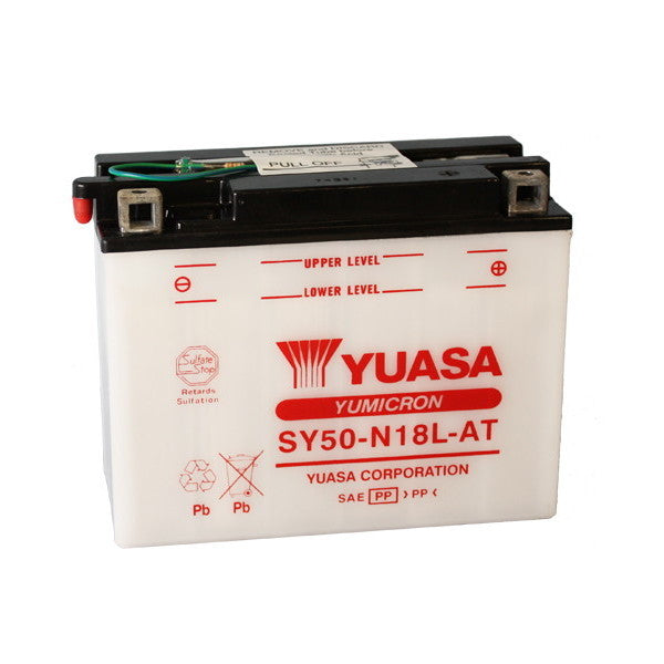 Batteria Moto YUASA SY50-N18L-AT 12V/20Ah senza acido a corredo