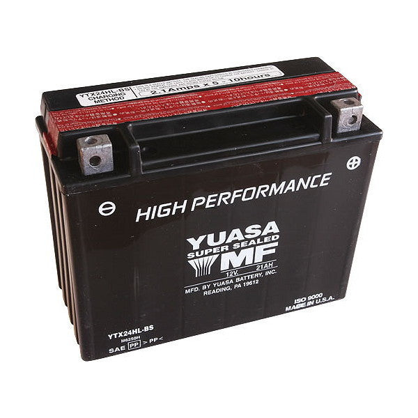 Batería para motocicleta YUASA YTX24Hl-BS (sellada con ácido incluido) 12 V/21 Ah