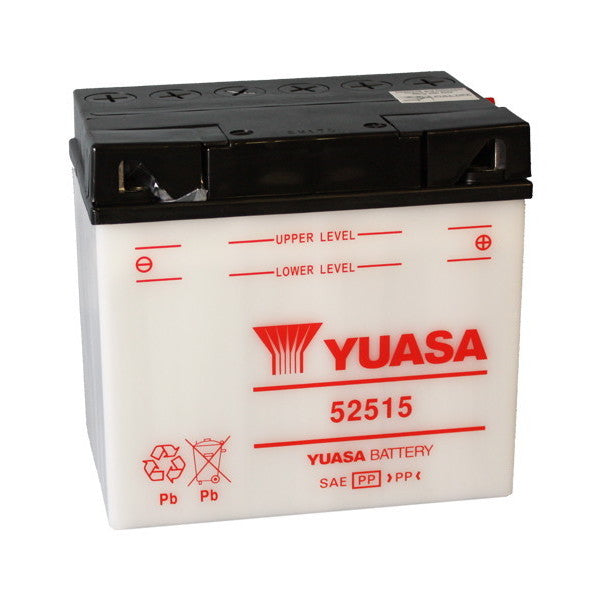 YUASA 52515 12V/25Ah Motorradbatterie (ohne Säure)