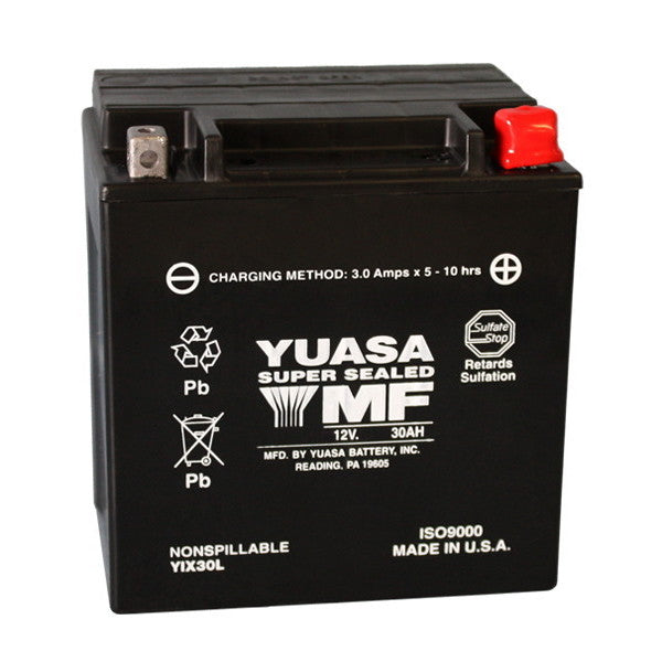 Batería para motocicleta YUASA YIX30L (sellada y activada, sellada de fábrica) 12 V/30 Ah