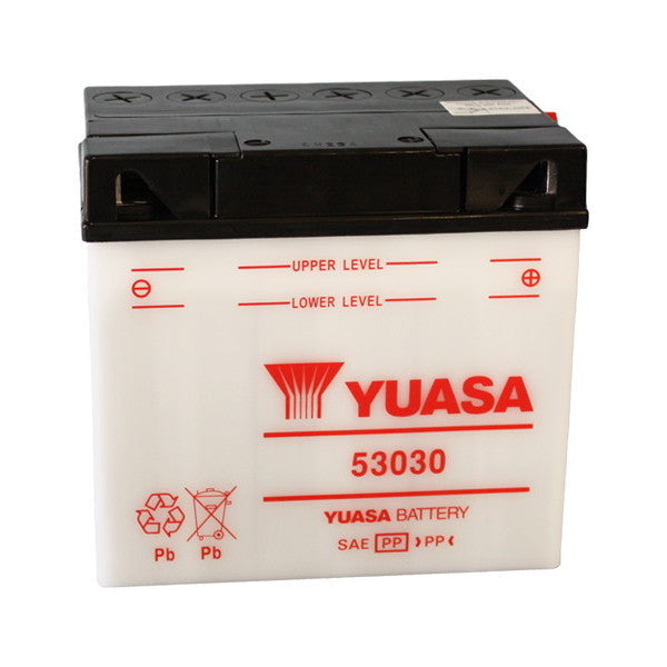 YUASA 53030 12V/30Ah Motorradbatterie (ohne Säure)