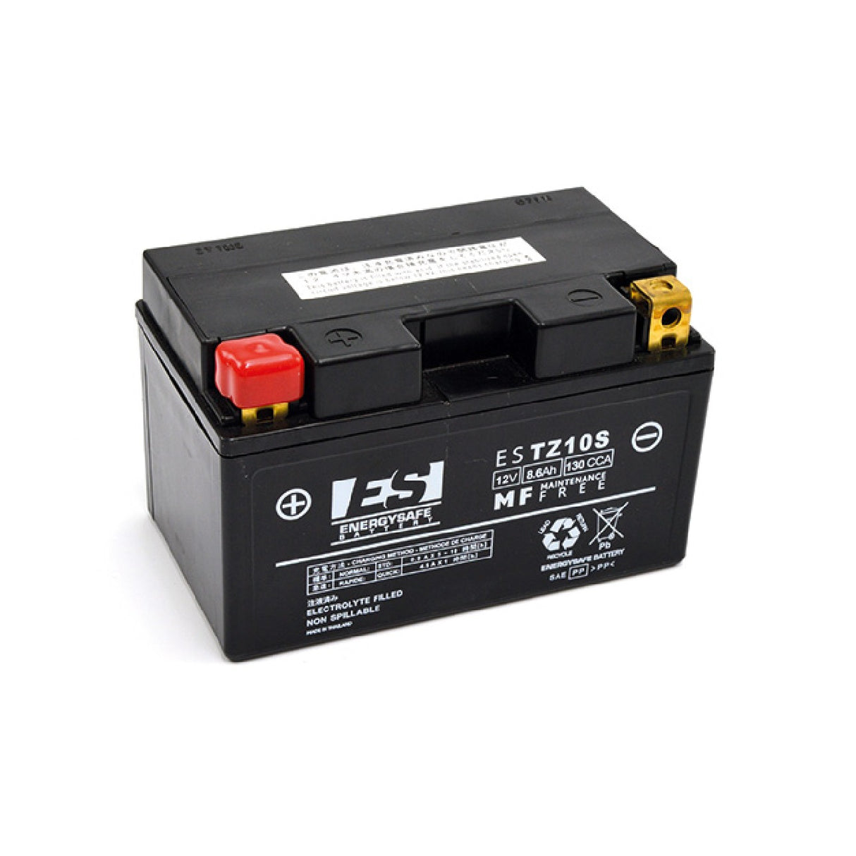 Batería de motocicleta precargada y sellada Energy Safe FTZ10S APRILIA RXV 450 CC 05/07