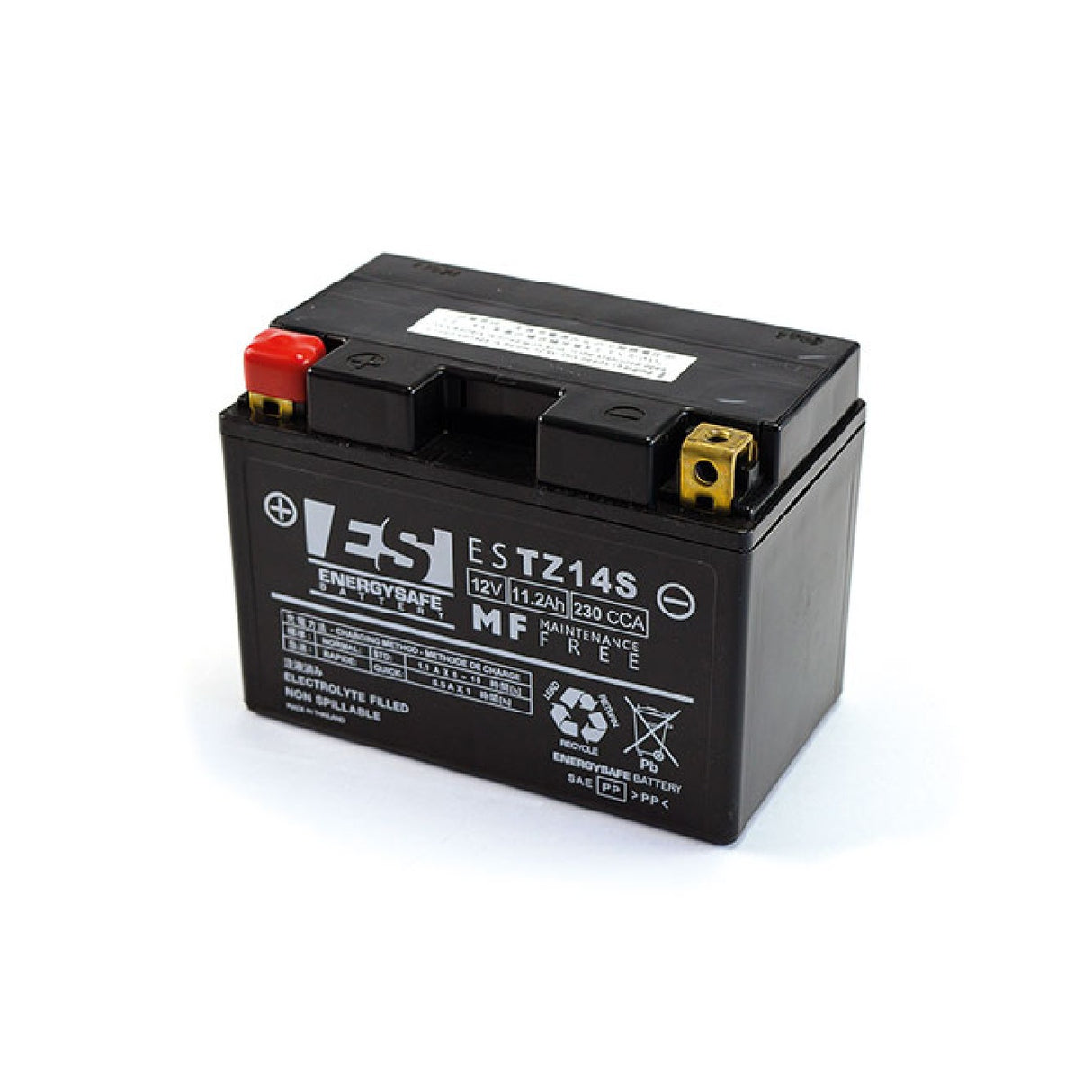 Energy Safe FTZ14S Vorgeladene, versiegelte Motorradbatterie