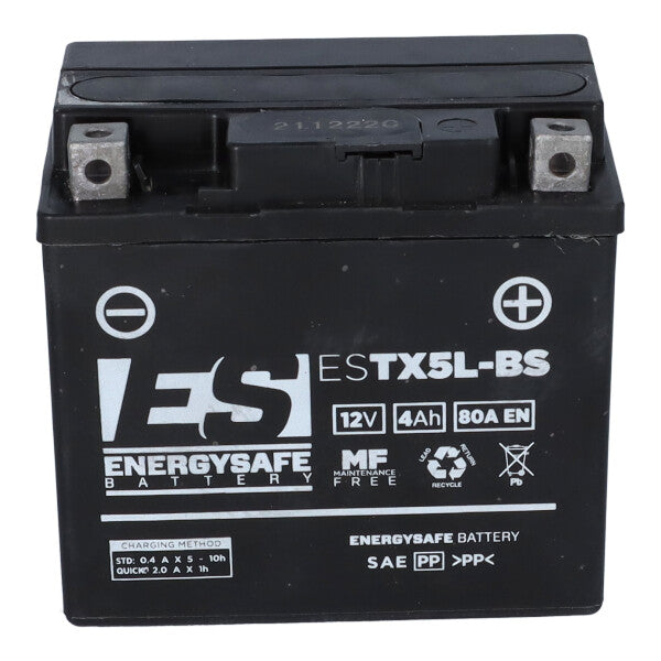 Batería sellada activada para motocicleta Energy Safe Estx5L Fa