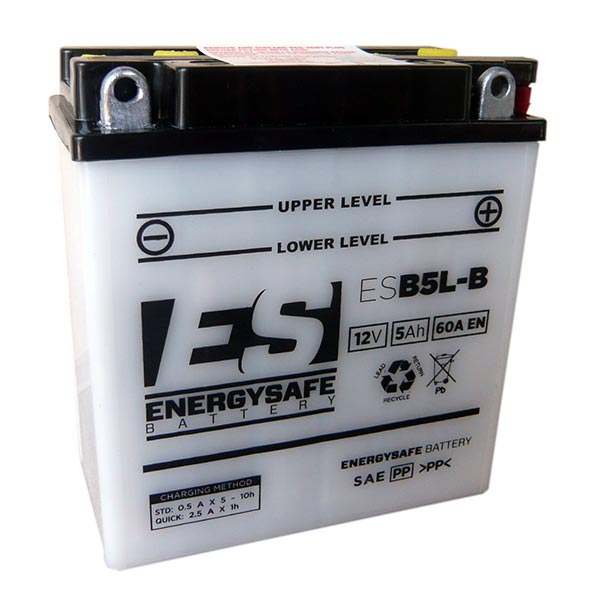 Batería de motocicleta Energysafe ESB5L-B 12V/5Ah sin ácido incluido